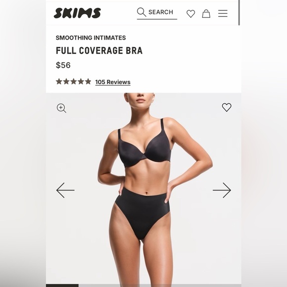 [Skims] NWT Smoothing Full Coverage Lightly Lined Bra - Picture 2 of 7